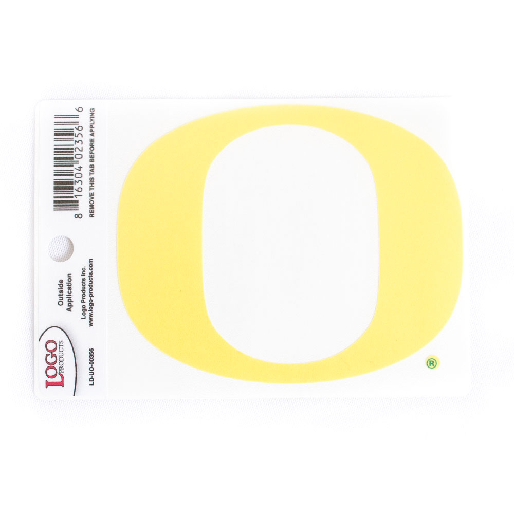 Classic Oregon O, Logo Brand, Yellow, Decal/Sticker, Home & Auto, 4", Vinyl, Outside Application, 815683